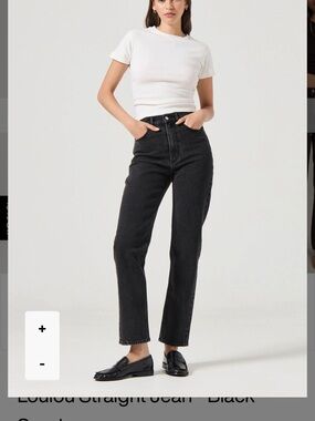 Rollas Loulou Straight is a high-rise jean